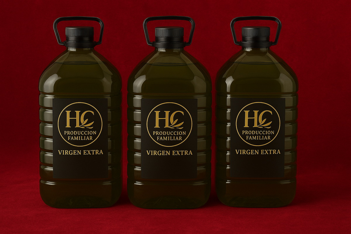 PACK 3 GARRAFAS DE 5L VIRGEN EXTRA HC producción familiar