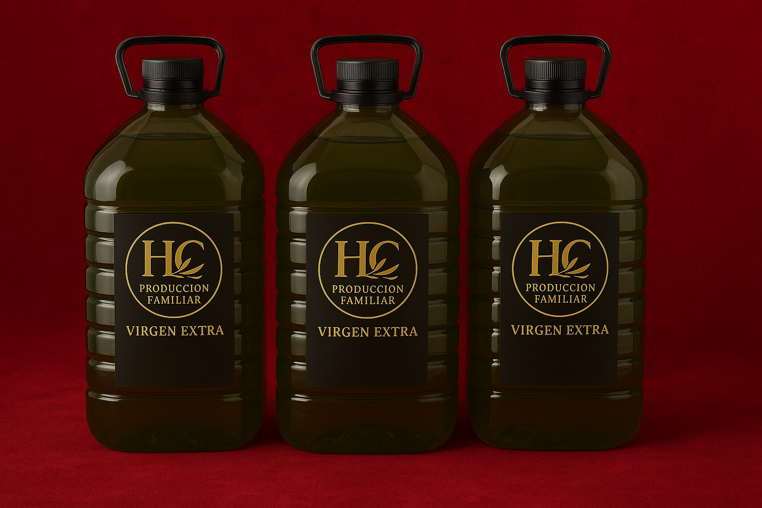 PACK 3 GARRAFAS DE 5L VIRGEN EXTRA HC producción familiar